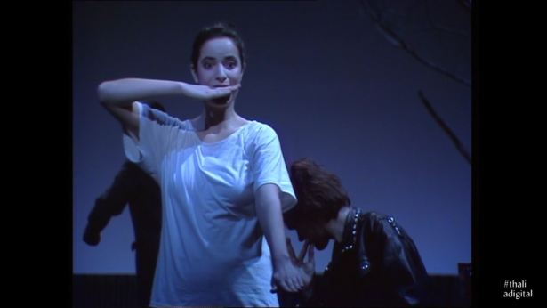 Heiner Muller and Roebert Wilson, Hamletmaschine, Thalia Theater 1987. Screenshot.
